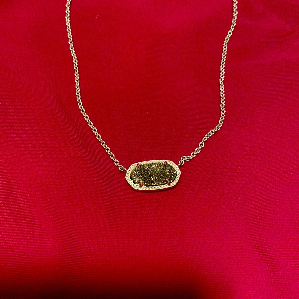 Kendra Scott Black and Silver Necklace - Picture 1 of 4